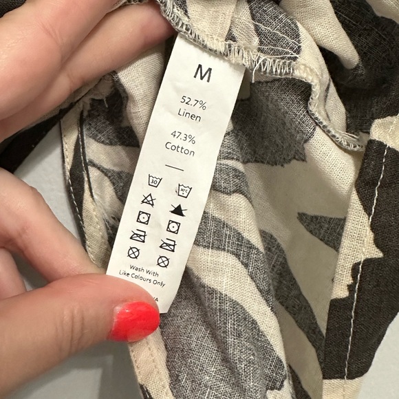 Never Worn HALARA Zebra Print Backless Tie-Back Crop Top - Picture 2 of 6